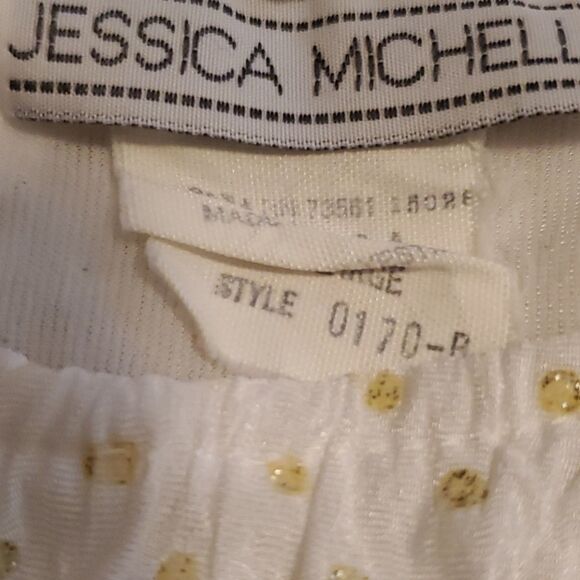 JESSICA MICHELLE white with gold dots woma… - Picture 3 of 6